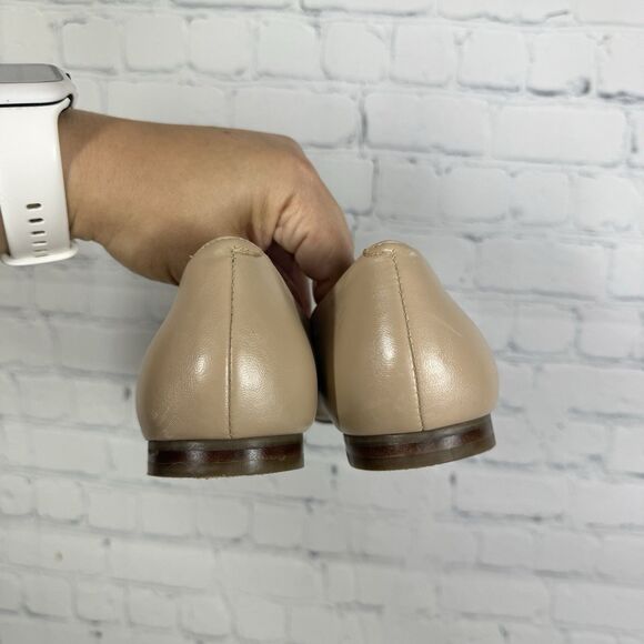 Marc Fisher Flats Loafer Women Size 10 Beige Slip On Pointed Leather Shoes - Picture 10 of 10